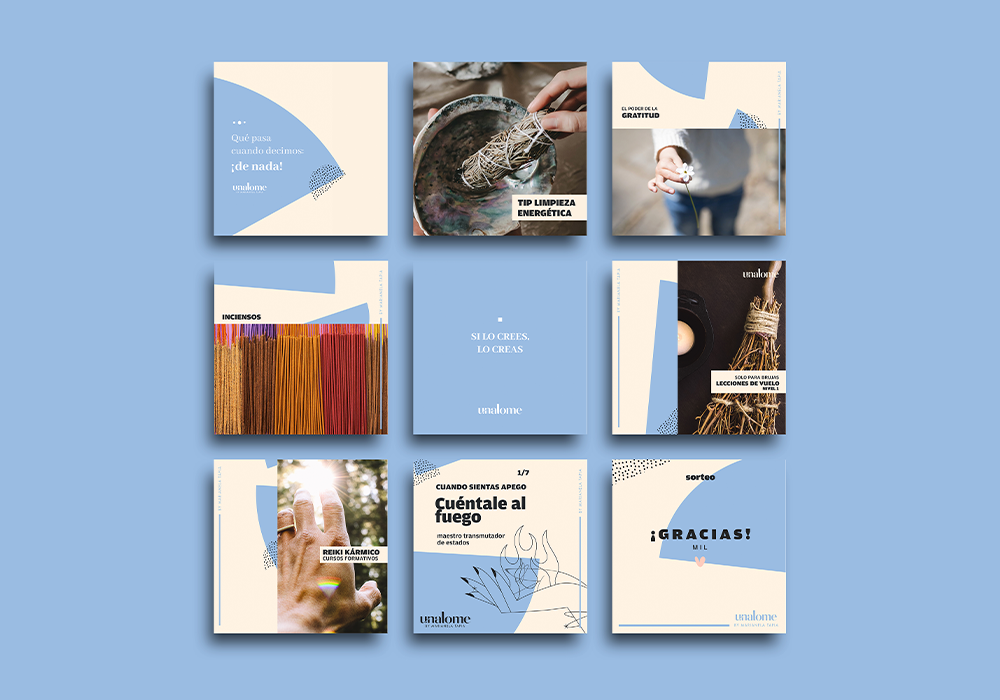 Unalome · Identidad visual